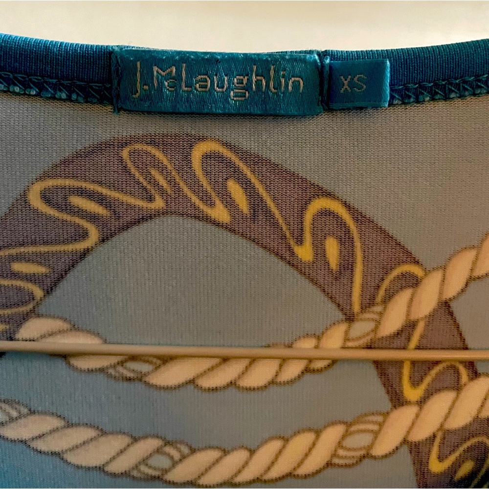 XS JMcLaughlin 3/4 sleeve shirts.  Blue classic Equestrian.  Perfect condition